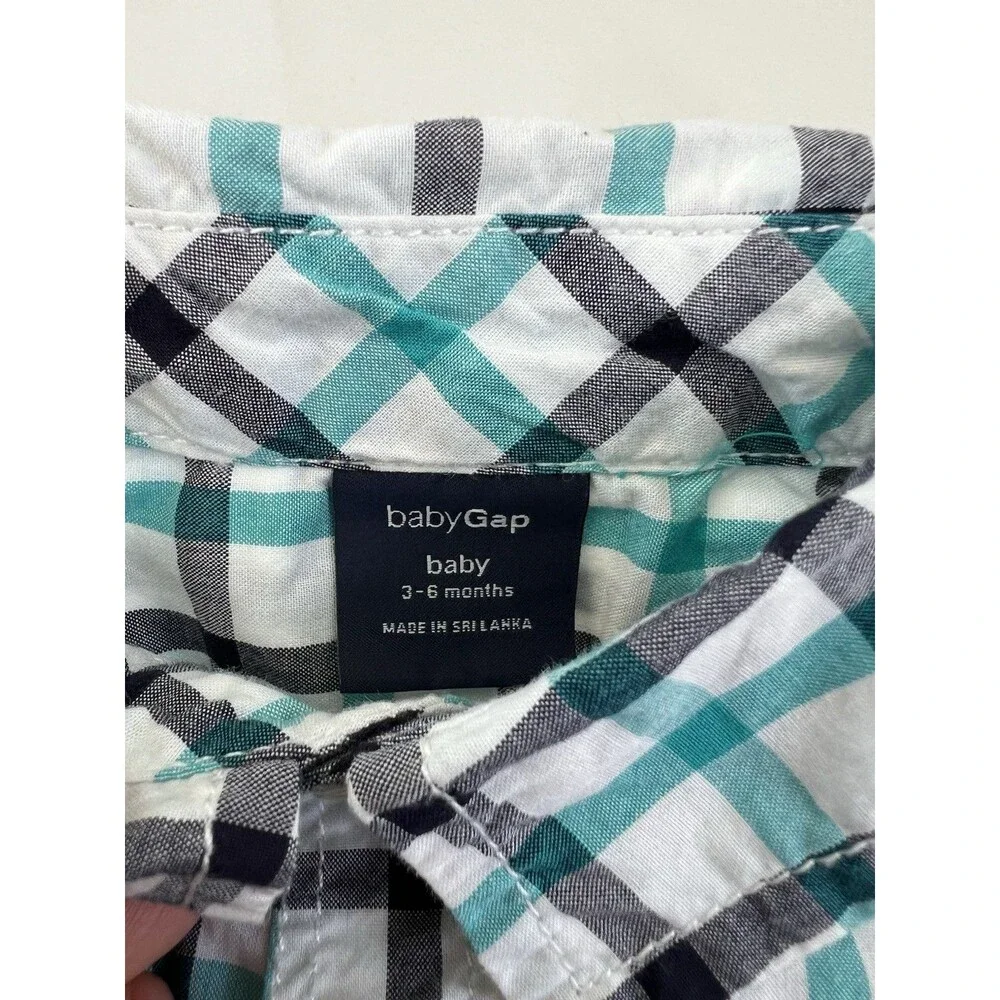 Baby Gap Boys 2 Piece Outfit Set Collared Bodysuit Cordory Pants 3-6m Cute Photo